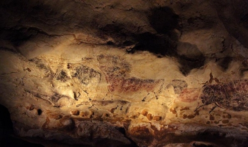 Photo d'une peinture de la grotte